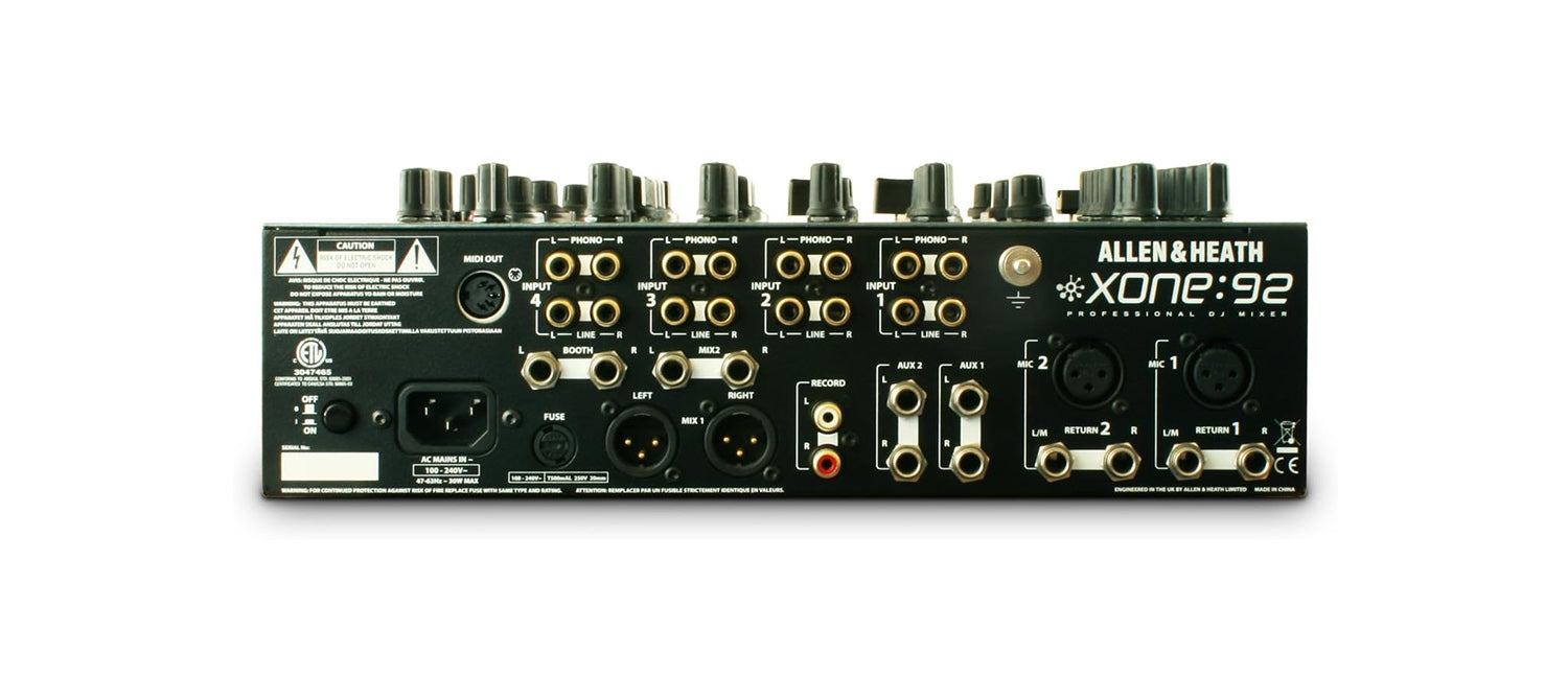 B-Stock: Allen-Heath AH-XONE:92-FADER Professional 6 Channel Club DJ Mixer with Faders - Hollywood DJ