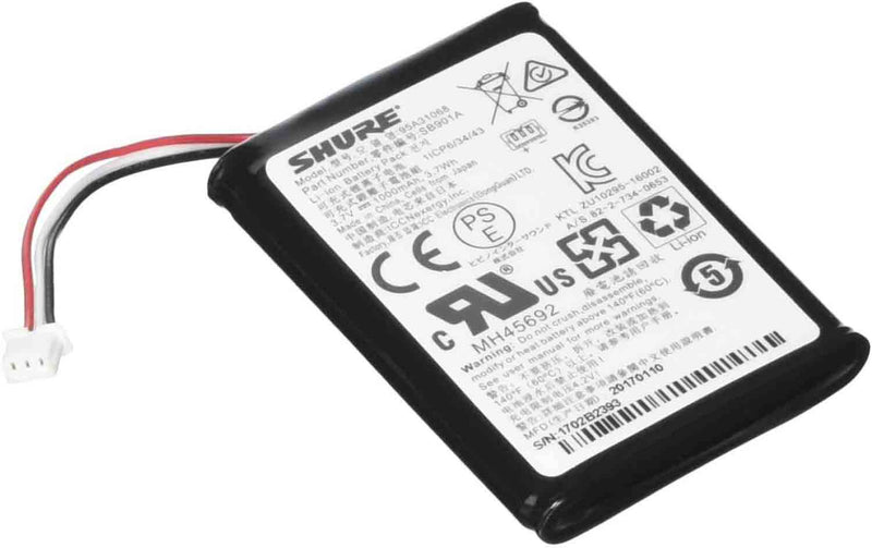 Shure SB901A Replacement Rechargeable Lithium-ion Battery - Hollywood DJ