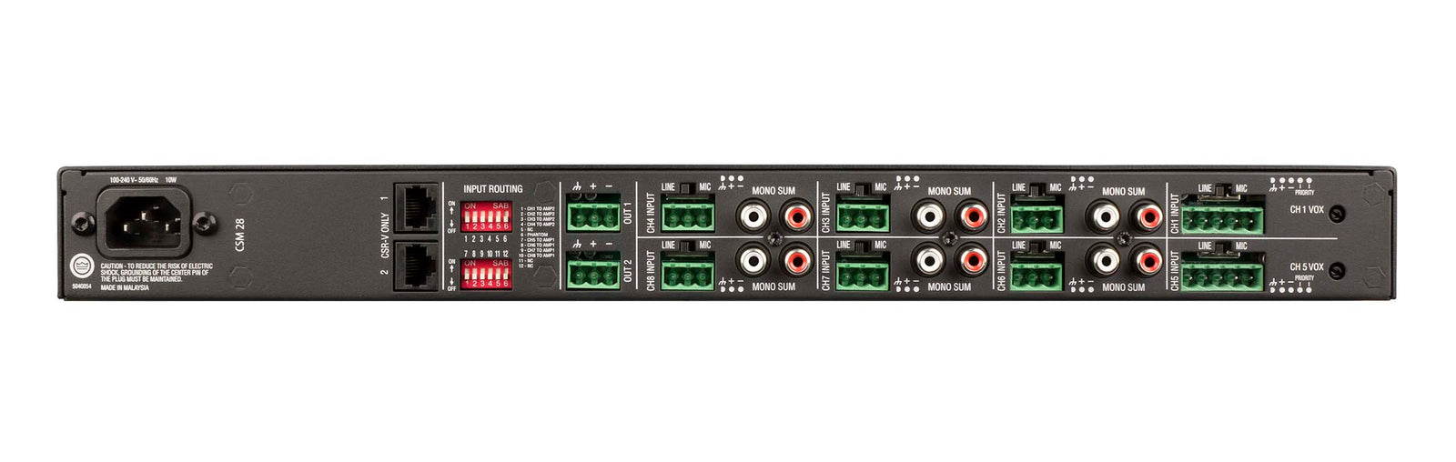 JBL NCSM28-U-US, 8 Input 2 Output Mixer Fan Less U Rack Mounting Kit - Hollywood DJ