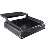 ProX XS-19MIXLTBL DJ Mixer Case, 10U Top Mount 19 Inch Slanted - Black on Black - Hollywood DJ