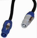 ProX XC-PWC14-25, 14 AWG High Performance Link Grey Male to Blue Male for Powercon Compatible Devices - 25 Feet - Hollywood DJ