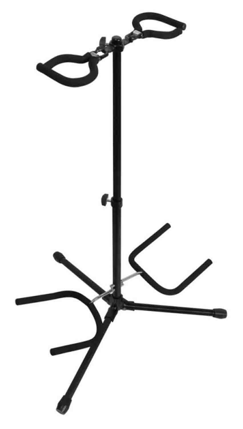 On Stage GS7253B-B Duo Flip-It Guitar Stand - Hollywood DJ