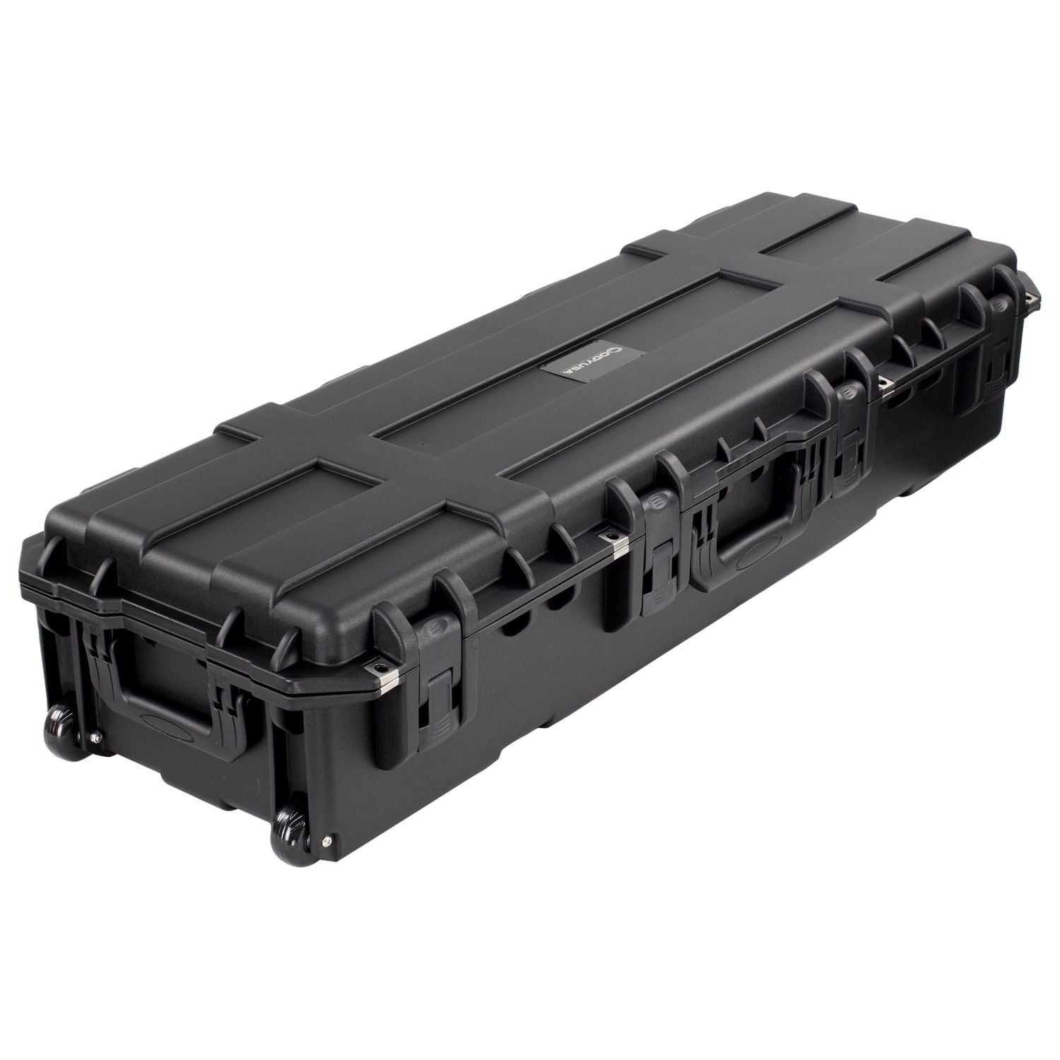 Odyssey VU421207W Bottom Interior Injection-Molded Utility Case with Wheels - 42.25″ x 12.5″ x 6″ - Hollywood DJ