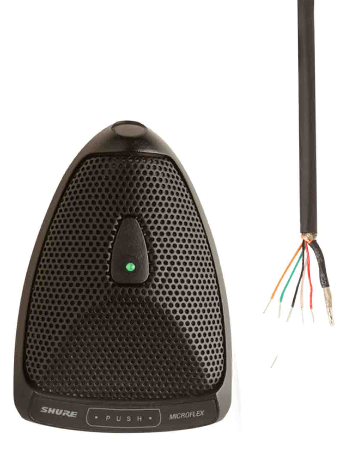 Shure MX392BE Microflex Boundary Microphone with Bottom Cable Exit - Hollywood DJ