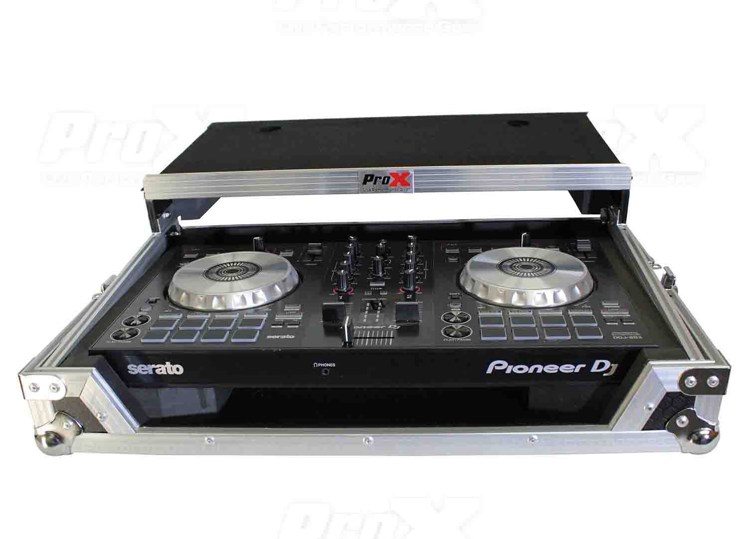 ProX X-DDJSB3 LT Flight Case for Pioneer DDJ-SB3 and DDJ-400 Digital Controller W-Sliding Laptop Shelf - Hollywood DJ