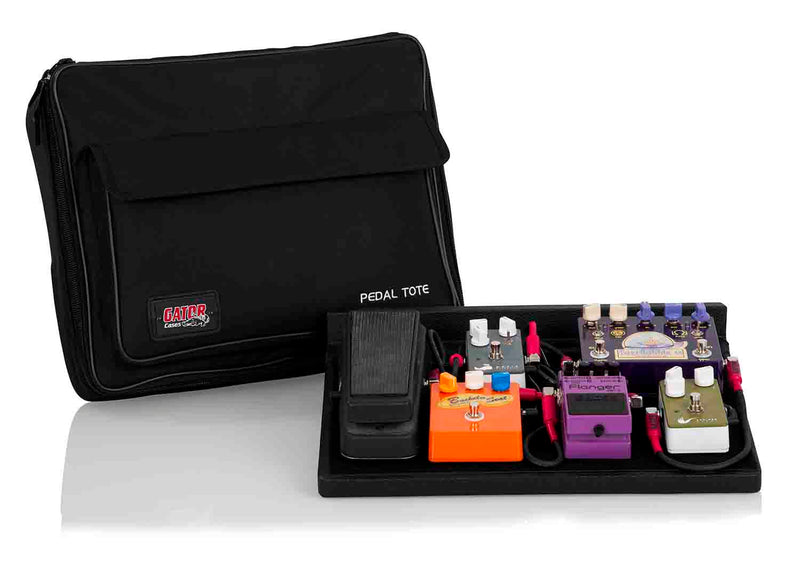 Gator Cases GPT-BL-PWR Guitar Pedal Board with Nylon Carry Bag and Power Supply - Hollywood DJ