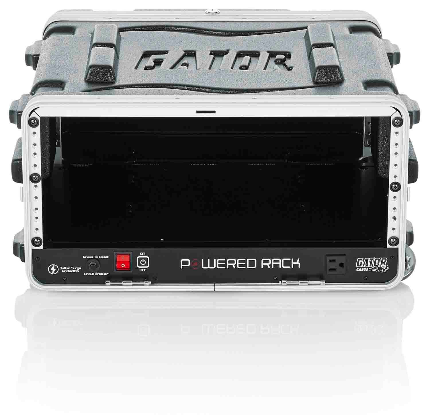 Gator Cases GRR-4PL-US Powered Rolling Molded 4U Rack Case - Hollywood DJ