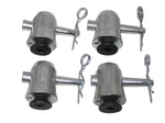 PROX XT-CP-101P Truss Base Plate Connector Pack (4 sets) - Hollywood DJ