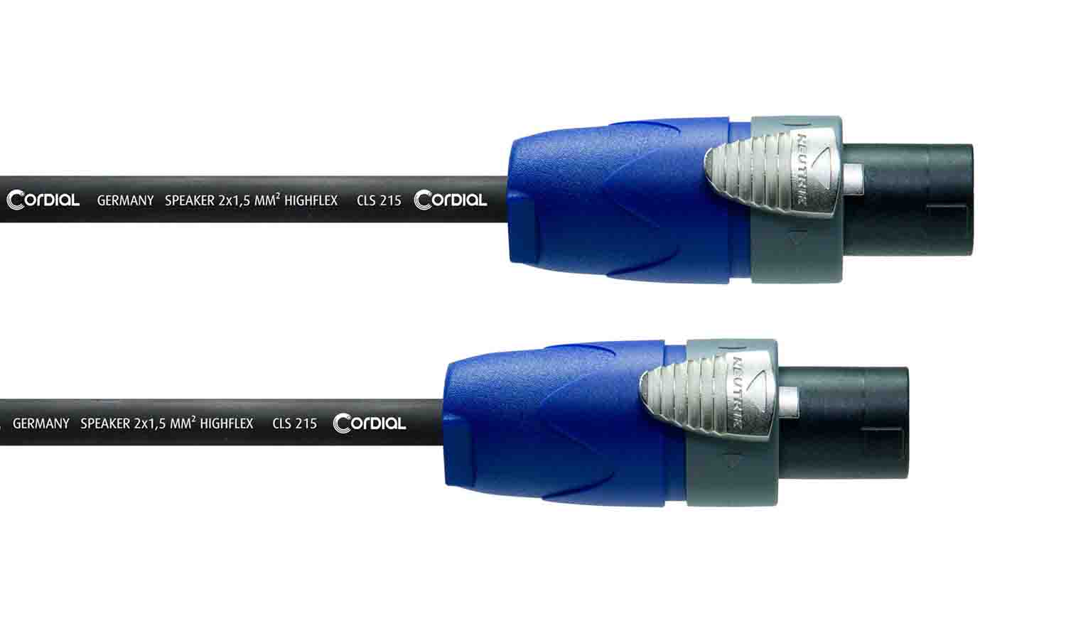 Cordial CPL1LL2-215, 2-Pole speakON Connector to Connector Loudspeaker Cable - 1 Meter - Hollywood DJ