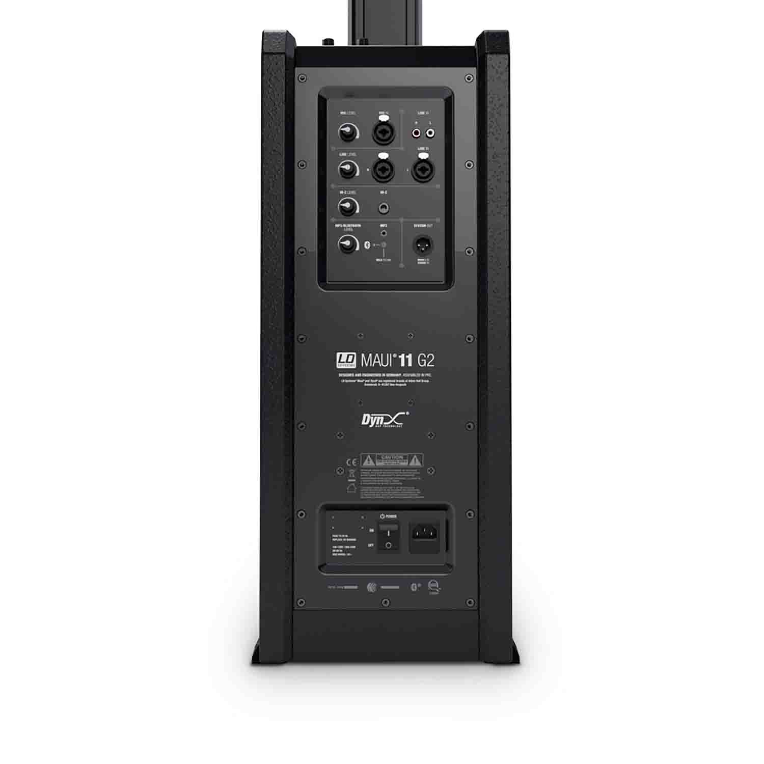 LD Systems LDS-MAUI11G2 Portable Column PA System with Mixer and Bluetooth - Black - Hollywood DJ