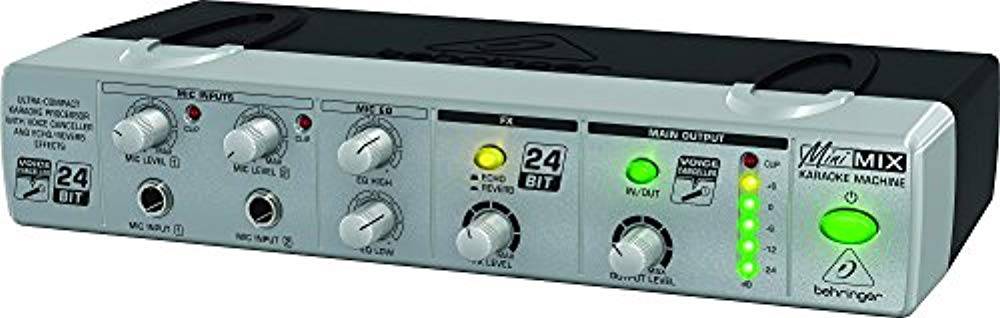 Behringer MIX800 Karaoke Processor with Voice Canceller and Echo/Reverb Effects - Hollywood DJ