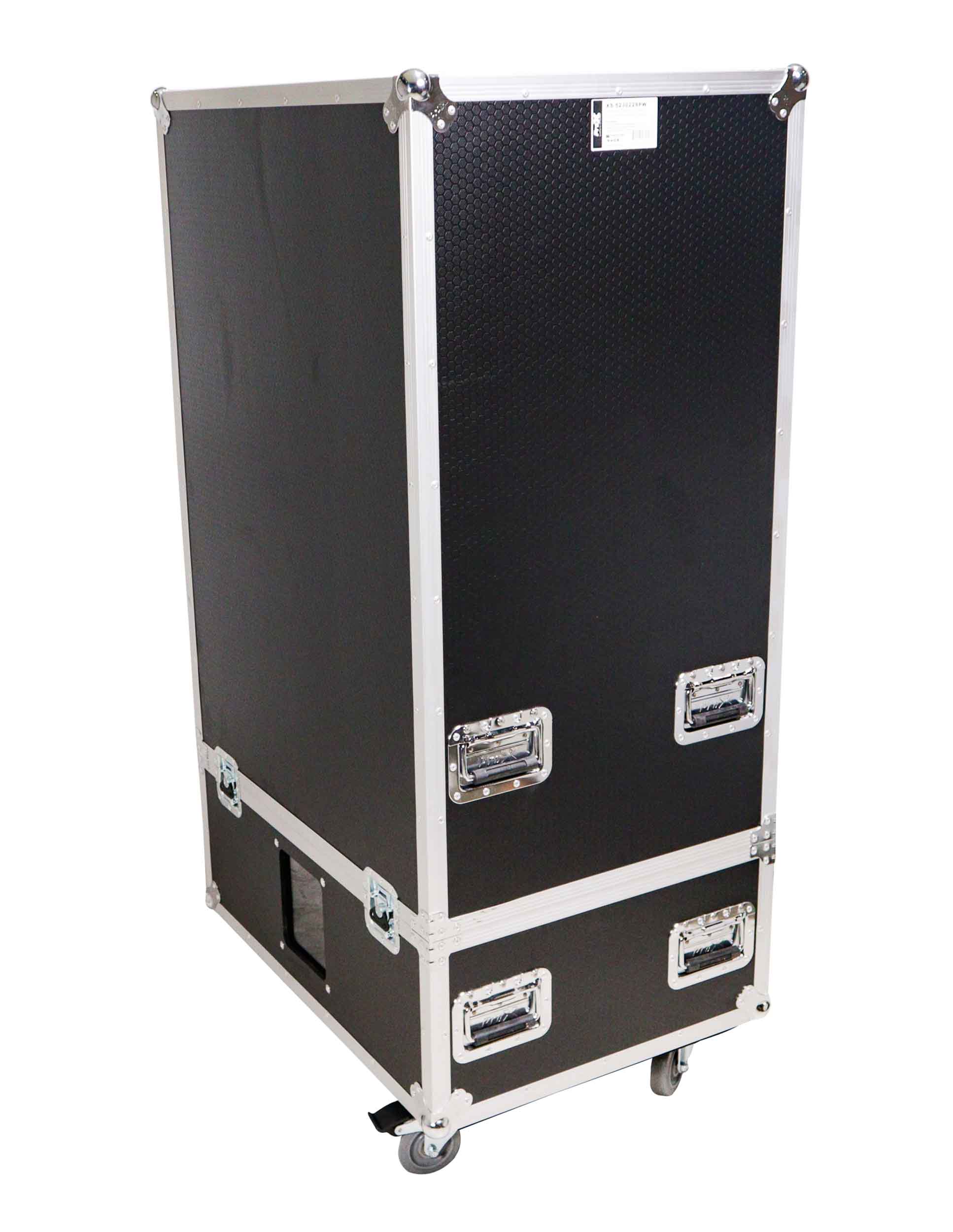 ProX XS-SP523022W, Universal Line Array Speaker Flight Case fits 4x RCF HDL30, HDL20, JBL SRX910LA, DAS SARA100 - Hollywood DJ