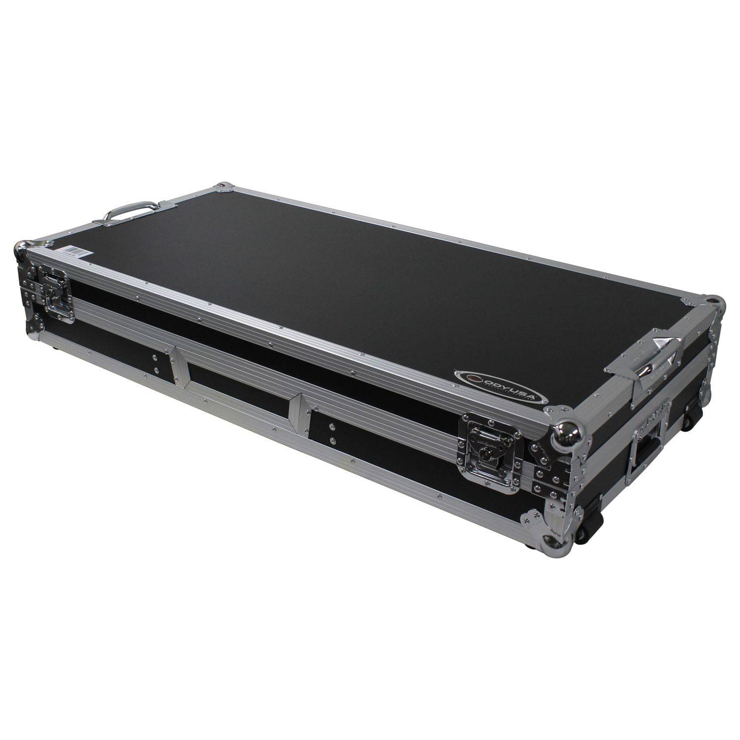 Odyssey FZGSLBM12WR DJ Flight Coffin Case for 12″ Format DJ Mixer and Two Battle Position Turntables - Hollywood DJ