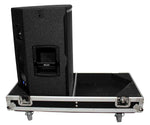 ProX X-RCF-TT25-AX2W Flight Case for Two RCF-TT25-A II High Definition Two-Way Speakers with 4 Inch Wheels - Hollywood DJ
