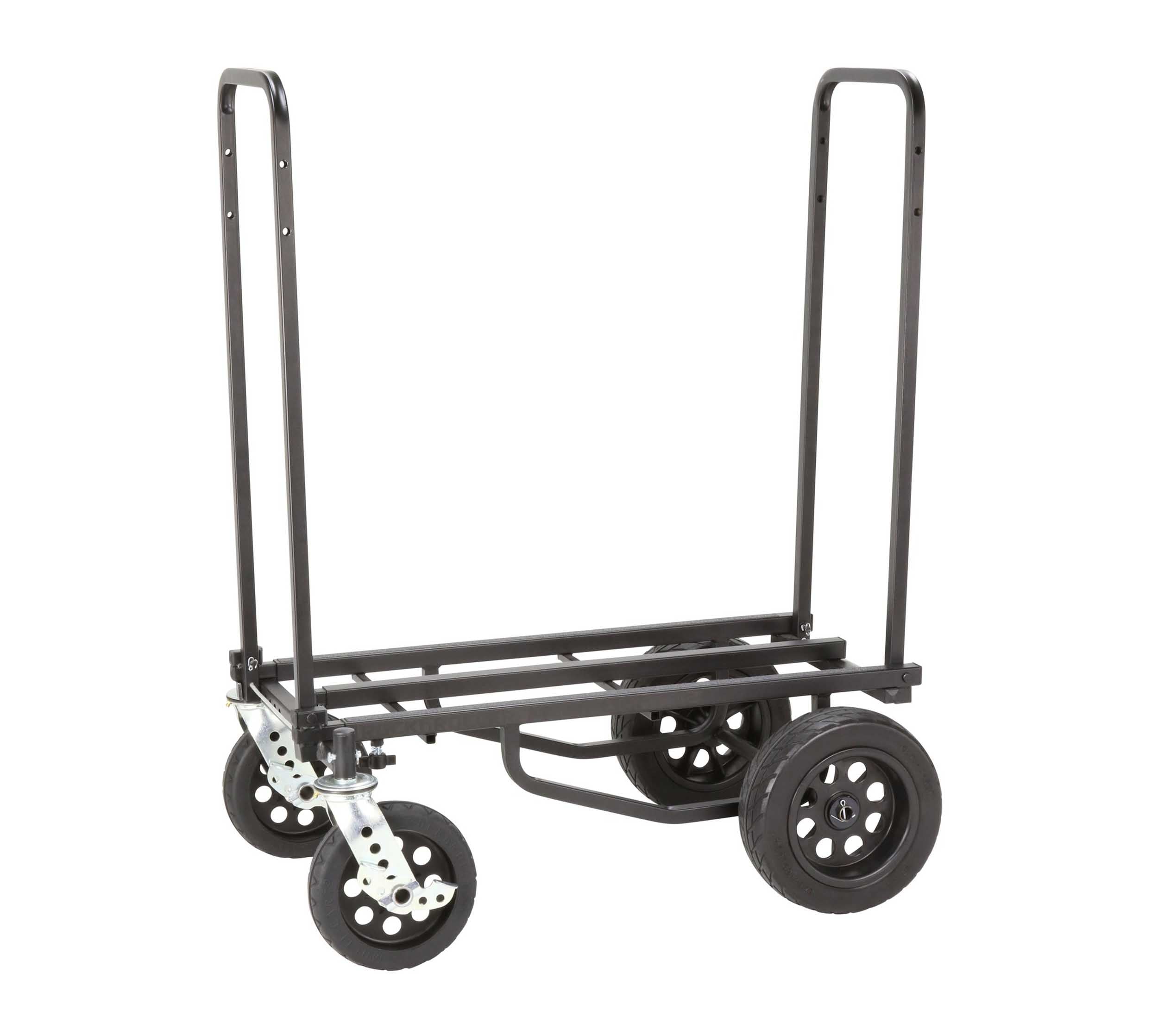 Rock N Roller R12STEALTH 8-in-1 Folding Multi-Cart/Hand Truck/Platform Cart - Hollywood DJ