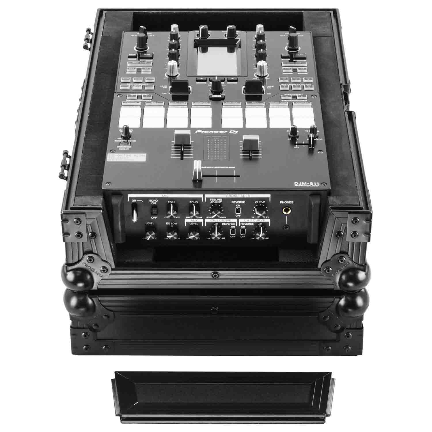 Odyssey FZDJMS11BL, DJ Flight Case for Pioneer DJM-S11 DJ Mixer - Black - Hollywood DJ