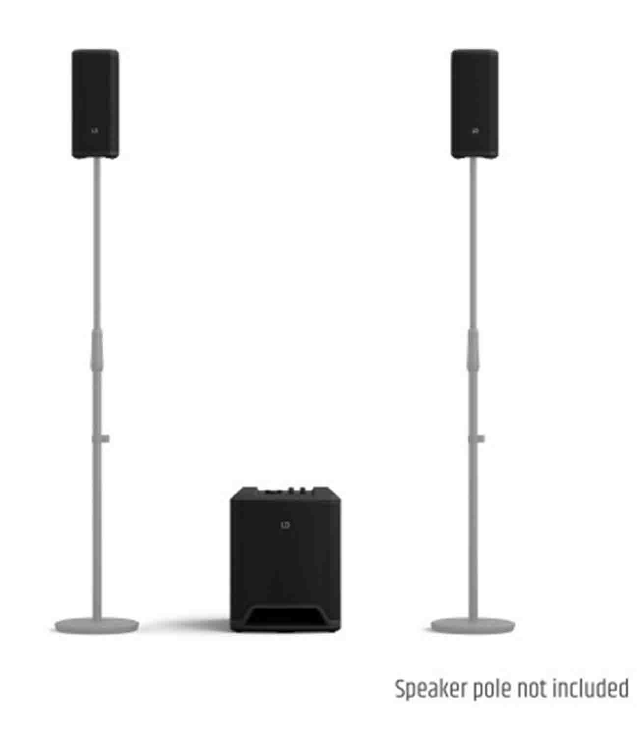 LD Systems DAVE 10 G4X Compact 2.1 Powered Sound System - Hollywood DJ