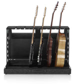 Gator Cases GTRSTD6 Compact Rack Style Six 6 Guitar Stand that Folds into Case - Hollywood DJ