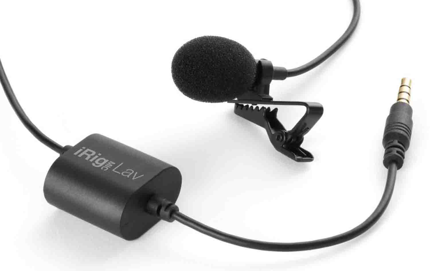 IK Multimedia iRig Mic Lav, Lavalier Microphone for Smartphones and Tablets with Foam Pop Shield - Hollywood DJ