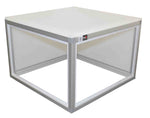 ProX XSA-2X2-16 LUMOStage 16-Inch High Acrylic Platform Riser Section with Clamps And 2 Side Acrylic Covers - Hollywood DJ