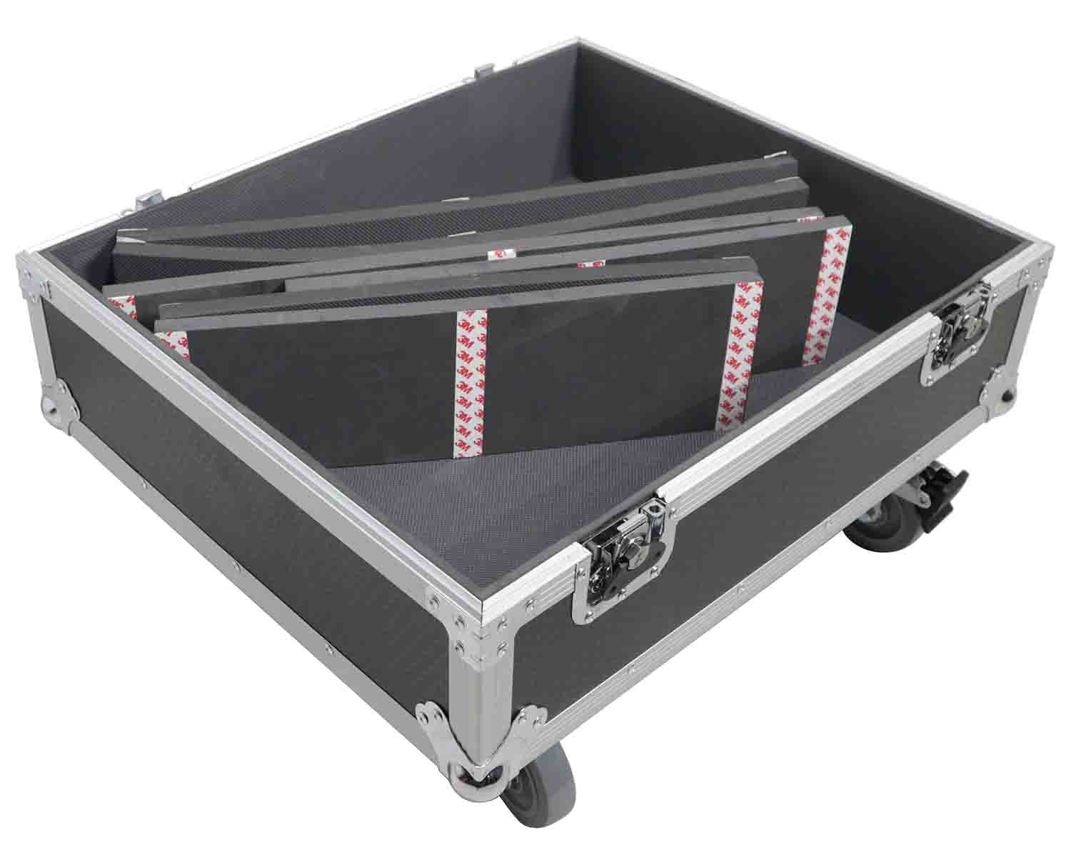 ProX XS-252521SPW Subwoofer Speaker Flight Case with Casters Interior - Hollywood DJ