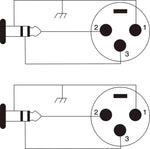 Prox XC-DSXF10 Balanced Dual 1/4" TRS-M to Dual XLR3-F High Performance Audio Cable - 10 Feet - Hollywood DJ