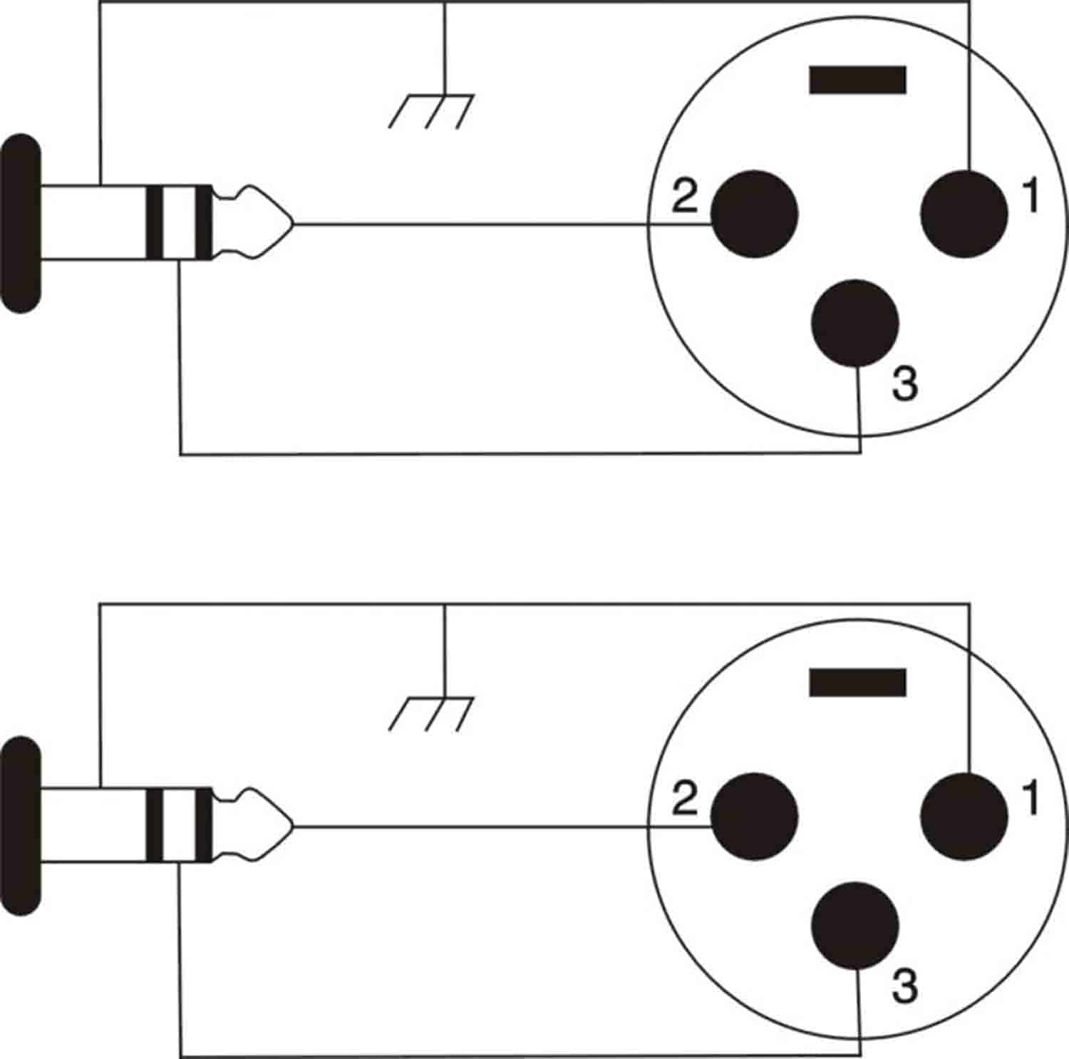 Prox XC-DSXF10 Balanced Dual 1/4" TRS-M to Dual XLR3-F High Performance Audio Cable - 10 Feet - Hollywood DJ