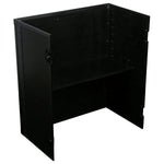 Odyssey FZF3336BL, DJ Fold-out Stand - 33″ Wide x 36″ Tall - Black - Hollywood DJ