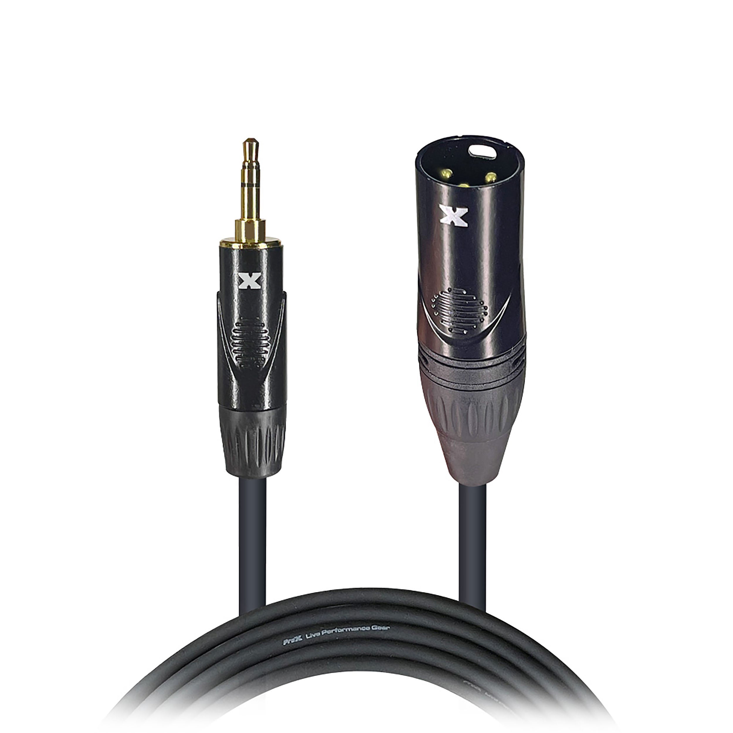 Prox Cables XC-MXM05-5ft. Balanced High Performance Interconnect Microphone DJ Audio Mixer Cable Male XLR to 3.5MM Connector by ProX Cases