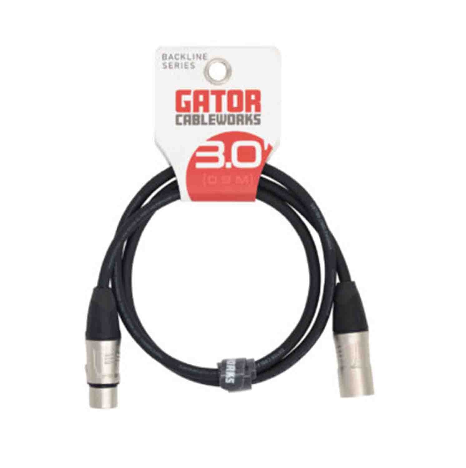 Gator Cableworks GCWB-XLR Backline Series XLR Microphone Cable - Hollywood DJ
