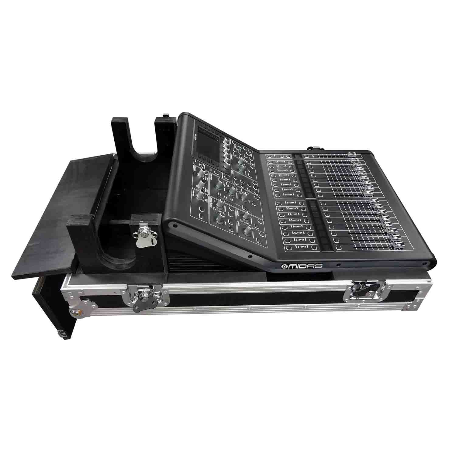 ProX XS-MIDM32RDHW DJ Flight Case for Midas M32R Console with Doghouse, Wheels - Hollywood DJ