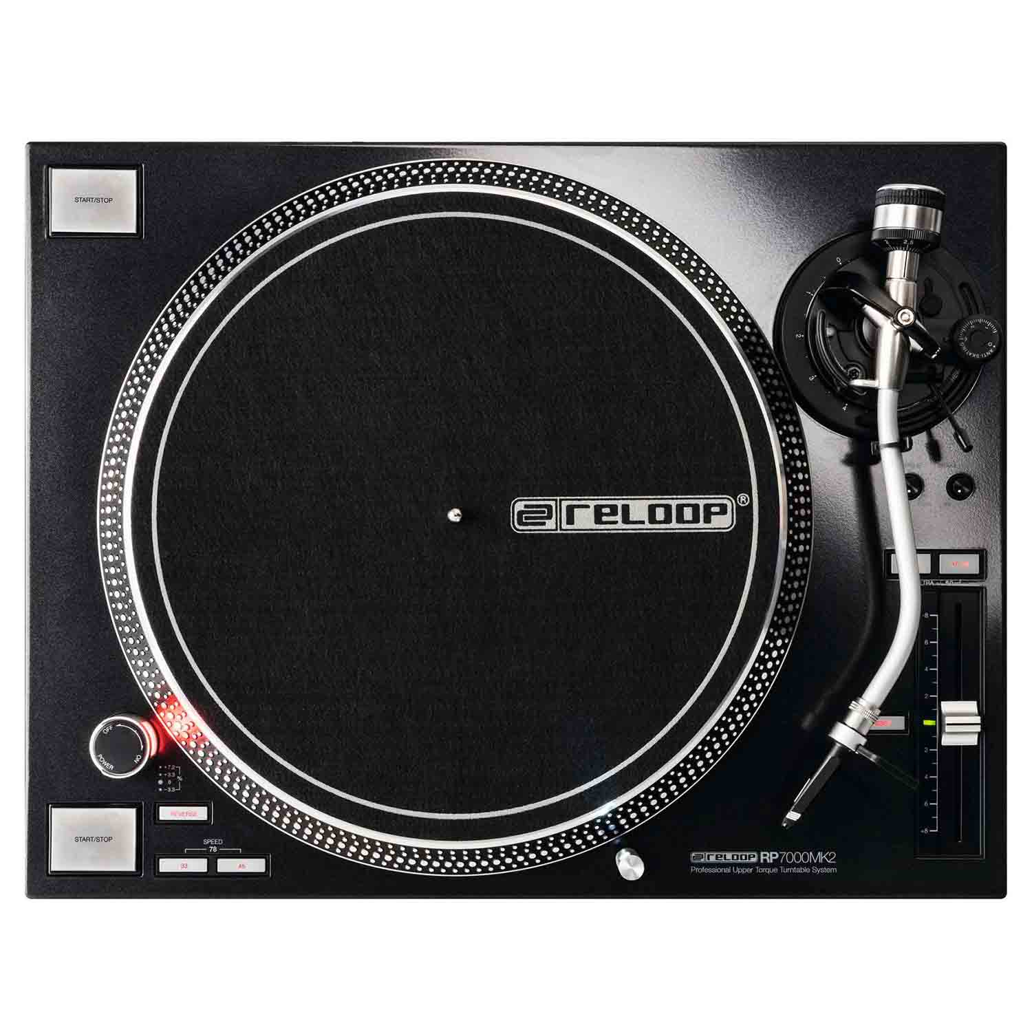 Reloop AMS RP7000 MK2 Professional DJ Upper Torque Turntable System - Hollywood DJ