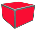 ProX XSA-2X2-16 LUMOStage 16-Inch High Acrylic Platform Riser Section with Clamps And 2 Side Acrylic Covers - Hollywood DJ