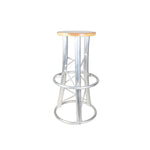 Global Truss TRUSS CHAIR 2, Truss Bar Stool with Curved Legs - Hollywood DJ