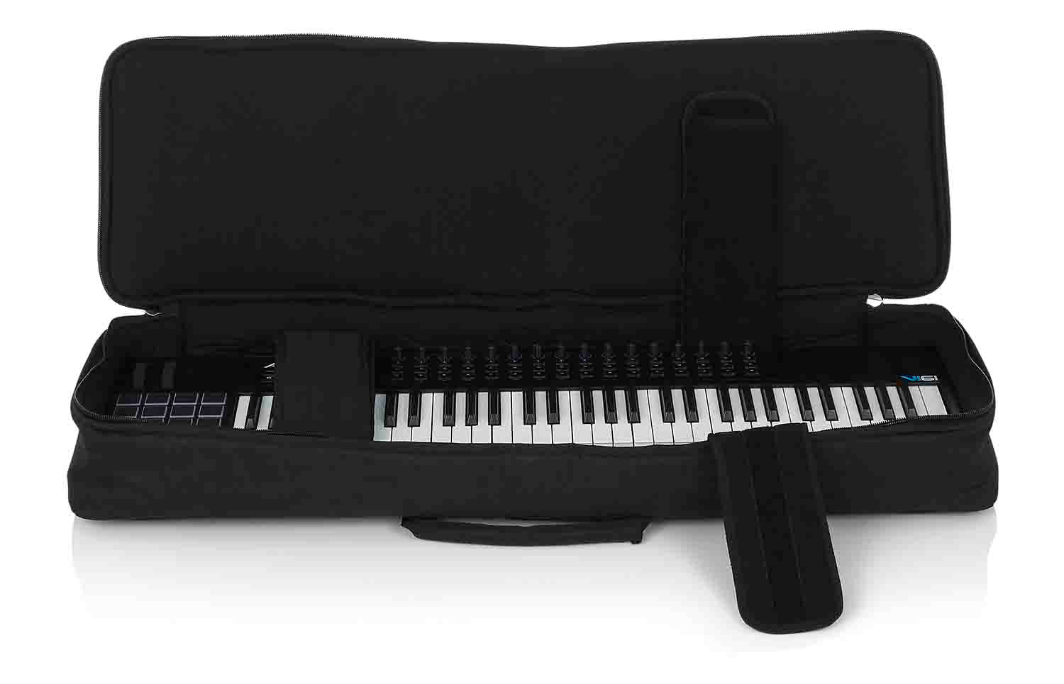 Gator Cases GKB-61 SLIM Gig Bag for Most Slim Model 61 Note Keyboards - Hollywood DJ