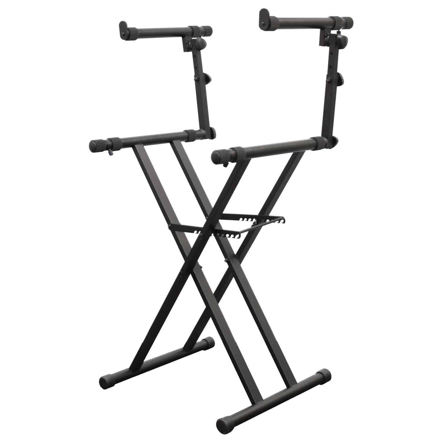Odyssey LTBXS2, Two Tier X-Stand For DJ Coffins and Controller Cases - Black - Hollywood DJ