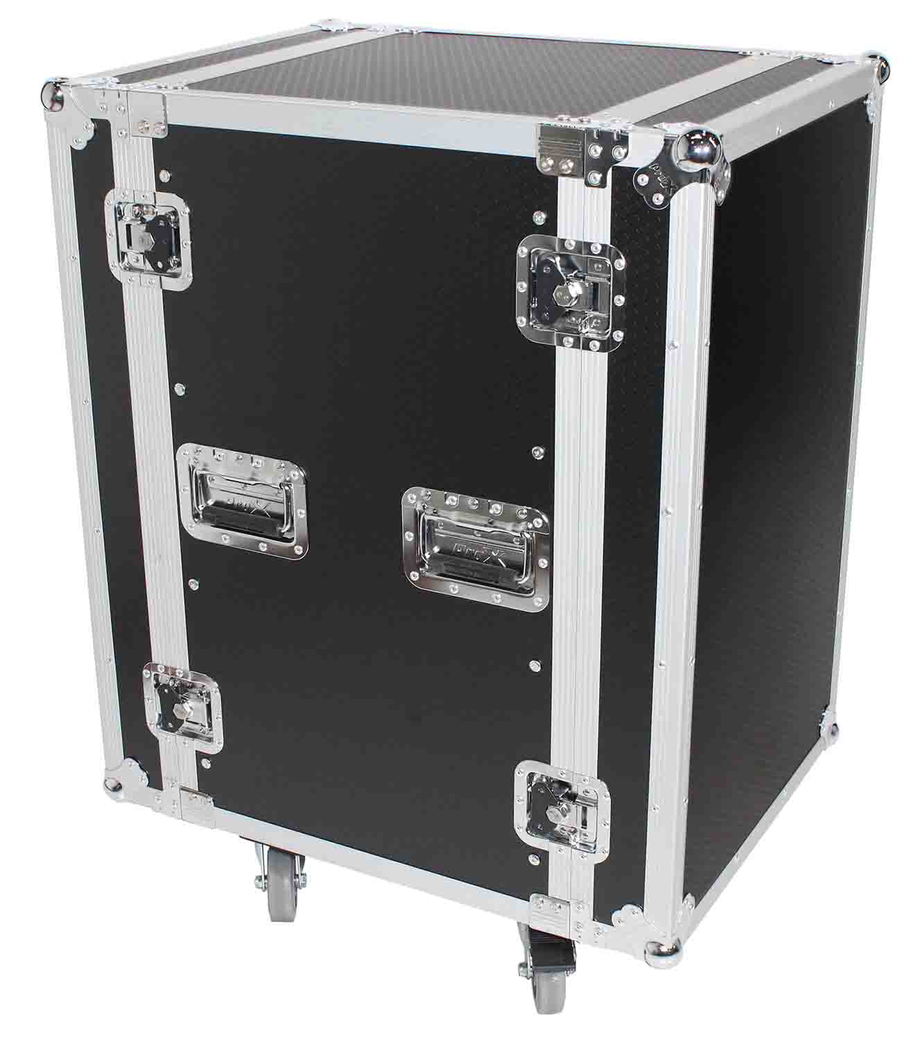 ProX XS-18R18W 18U Space Amp Rack Mount ATA Flight Case with Casters - 18 Inch - Hollywood DJ