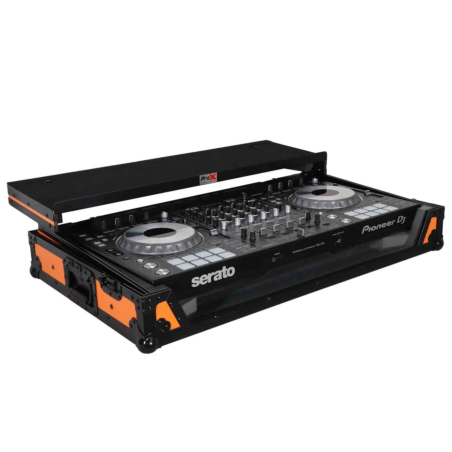 ProX XS-DDJSZWLTOB DJ Flight Case For Pioneer DDJ-SZ, DDJ-RZ DJ Controller - Black on Orange - Hollywood DJ