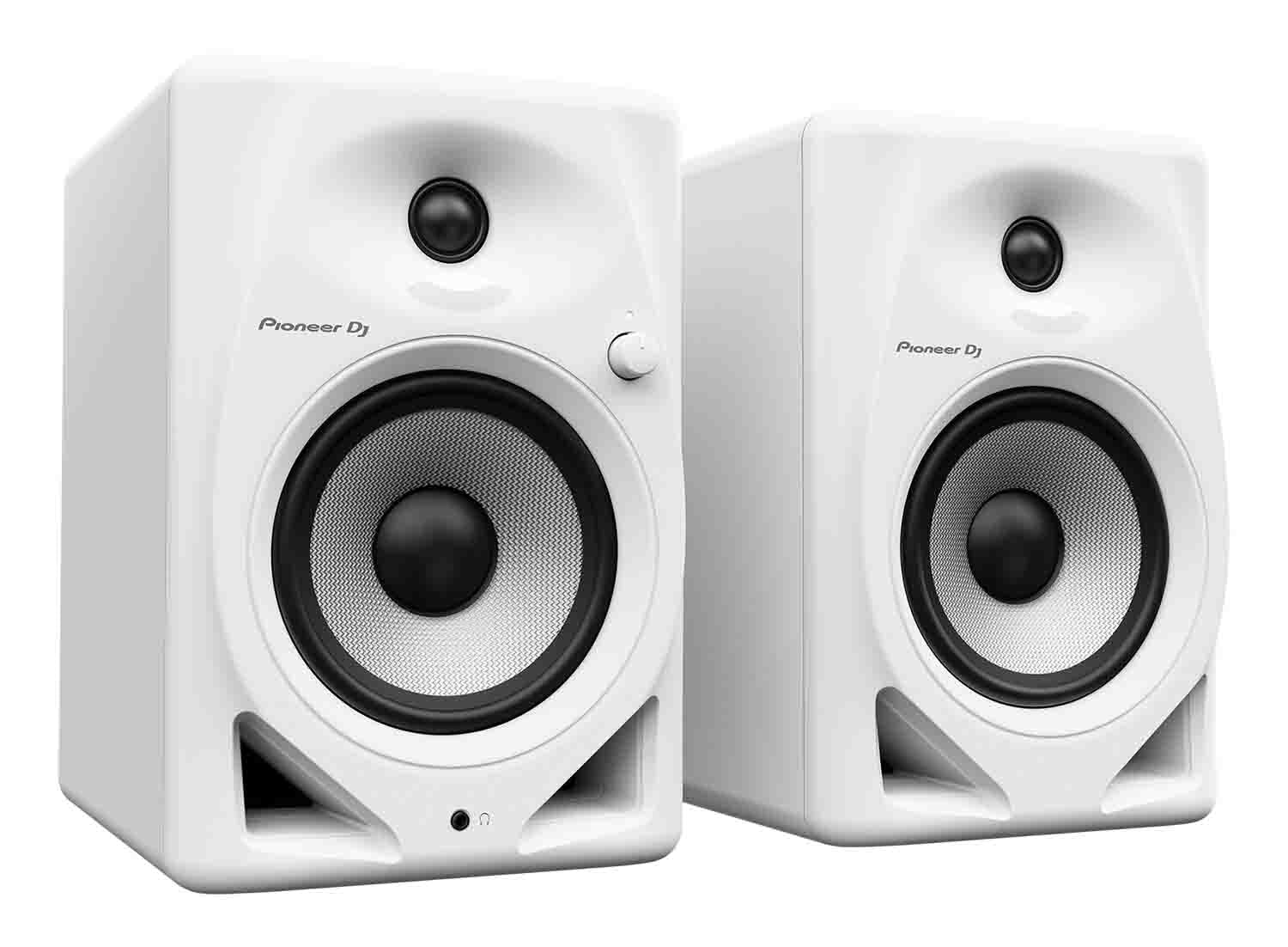 B-Stock: Pioneer DJ DM-50D Active 5" Desktop Monitor/DJ Speakers (White) - Hollywood DJ