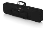 Gator Cases GKB-76 SLIM DJ Gig Bag for Most Slim Model 76 Note Keyboards - Hollywood DJ