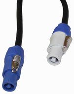 ProX XC-PWC14-25, 14 AWG High Performance Link Grey Male to Blue Male for Powercon Compatible Devices - 25 Feet - Hollywood DJ