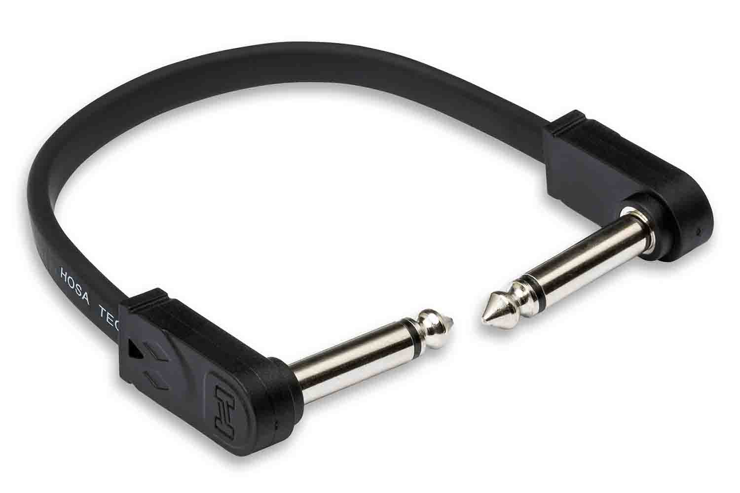 Hosa CFP-112 Flat Guitar Pedalboard Patch Cable - 12 Inches - Hollywood DJ