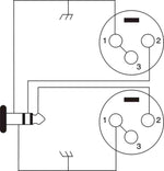 Prox XC-SYXM10 1/4" TaRS-M Stereo to Dual XLR3-M High Performance Y Cable - 10 Feet - Hollywood DJ