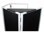ProX XF-CSB X2, Set of 2 Aluminum Corner Shelves for DJ Facade - Black - Hollywood DJ