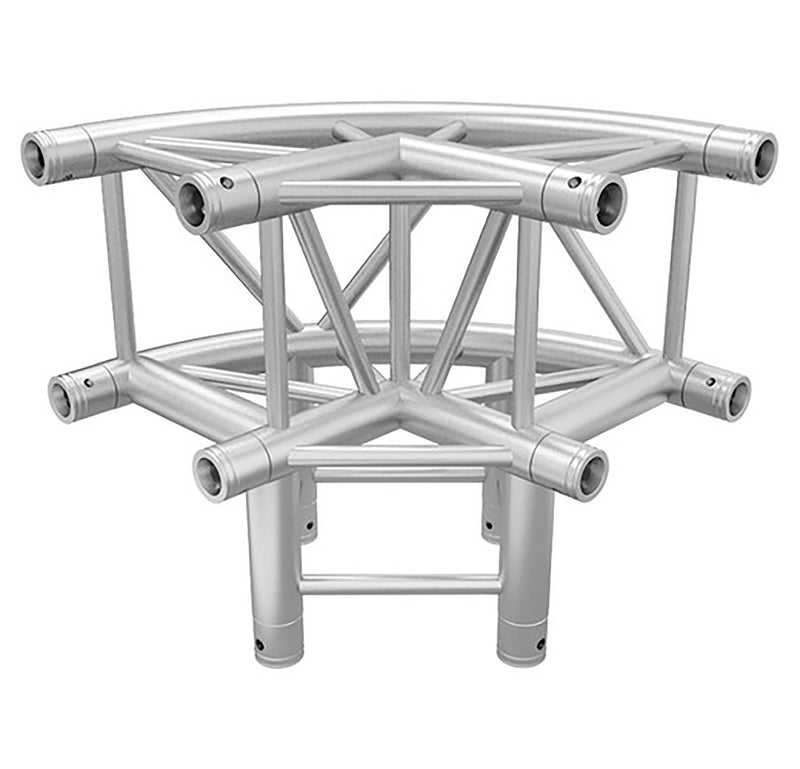 Global Truss SQ-4126-CR-L90, Three Way 90 Degree Corner Truss - Hollywood DJ