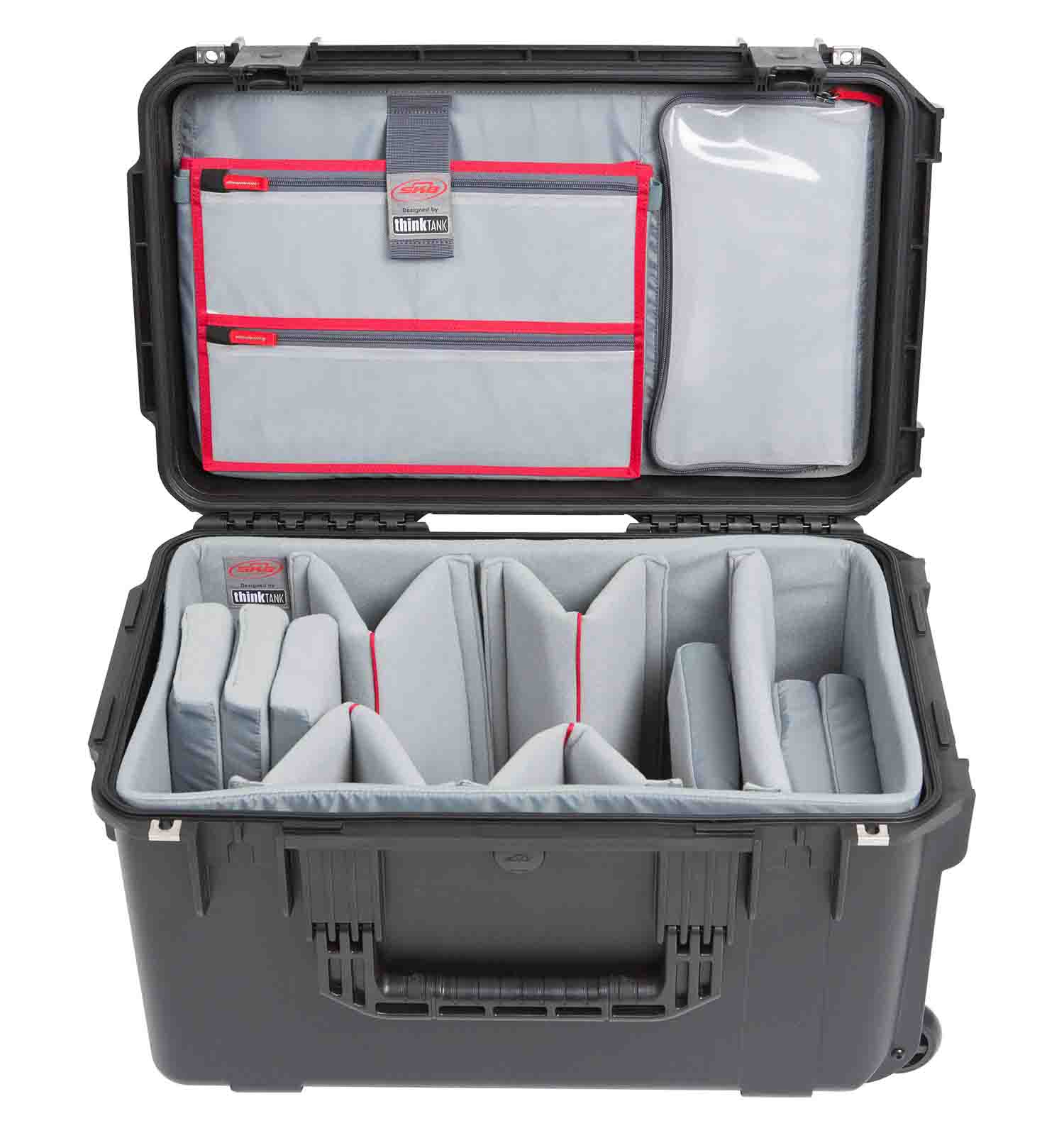 SKB Cases 3i-2213-12DL iSeries 2213-12 Case with Think Tank Video Dividers and Lid Organizer - Black - Hollywood DJ
