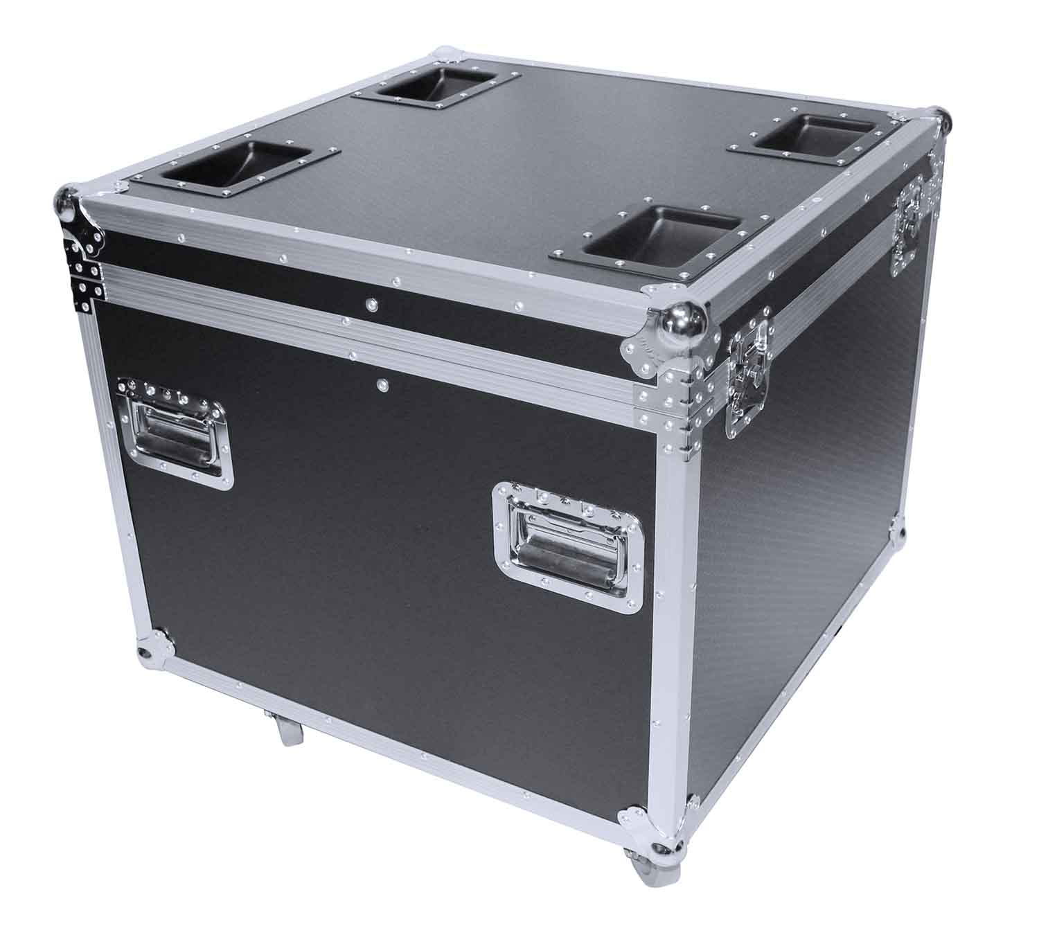 ProX XS-UTL6 Heavy Duty Utility Trunk Case with Caster Cups 4 4" Casters - 29.5" x 29.5" x 29" - Hollywood DJ