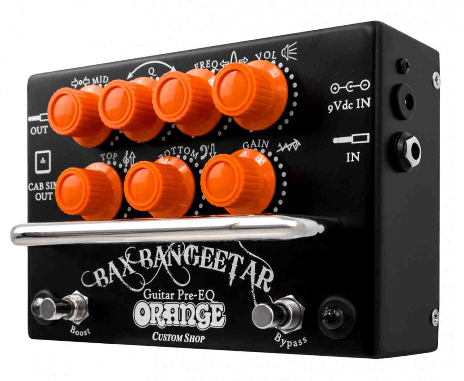Orange Custom Shop Bax Bangeetar Guitar Pre-EQ Effects Pedal - Black - Hollywood DJ