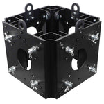 ProX XT-BLOCK-BLK Black Ground Support Sleeve Block for F34 Truss Systems - Hollywood DJ