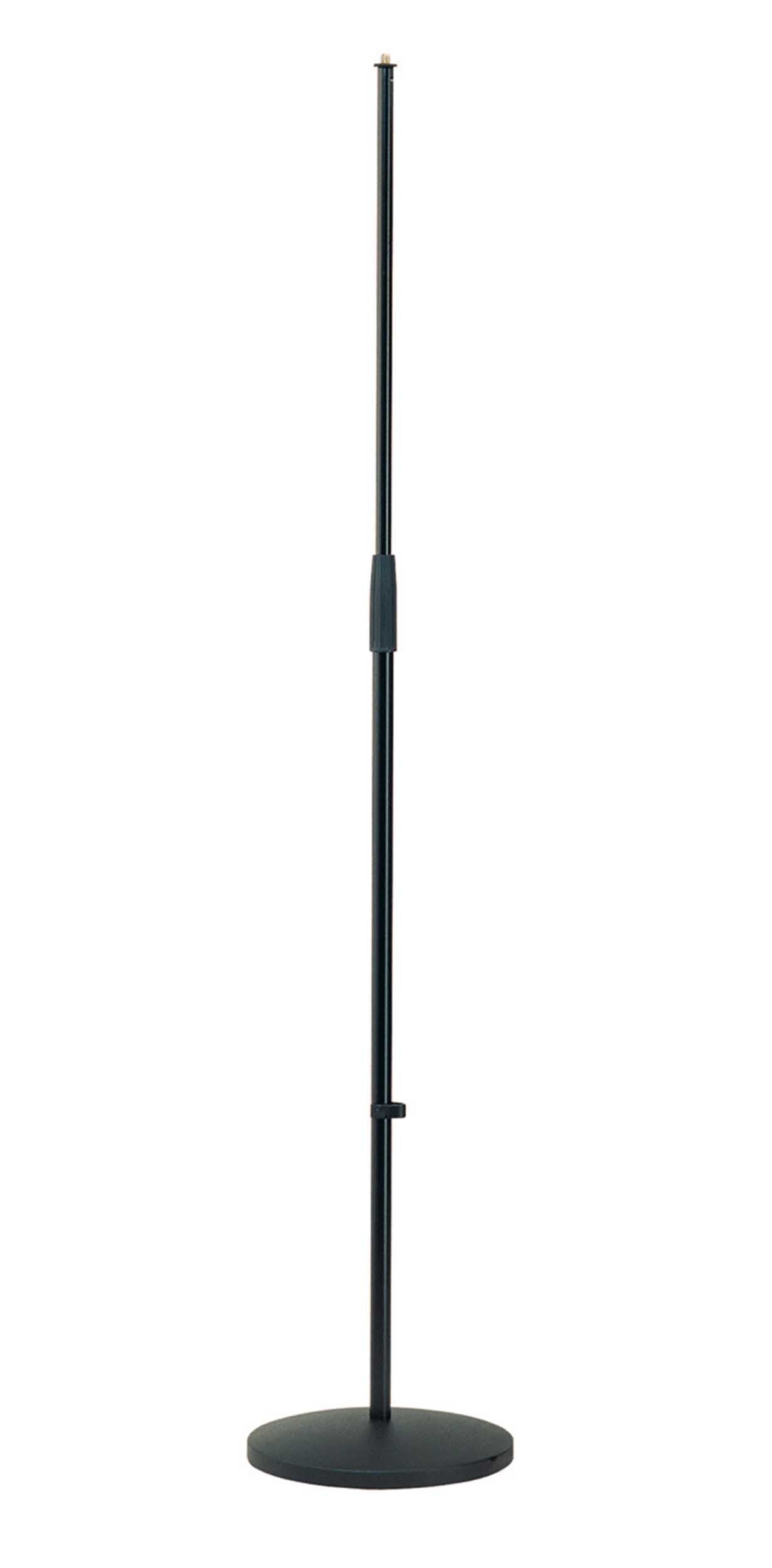 K&M Round-base Adjustable Microphone Stand - Black K&M
